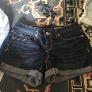 Dark blue jean shorts